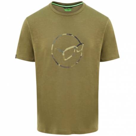 Tricou KORDA Le Distressed Logo Tee olive, marimea XXL