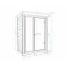  Infrasauna MOUNTFIELD Zora pentru 2-3 persoane, 130x115x186cm