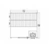 Cabina sauna SENTIOTEC Basic Massive Large, lemn masiv, 194.5x186.5x204cm