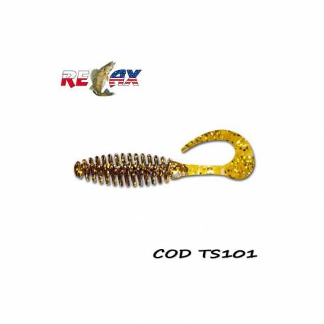 Grub RELAX Turbo Twister Standard 6.5cm, culoare TS101, 5buc/blister