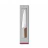 Cutit pentru transat VICTORINOX Swiss Modern Carving Knife, Extra Wide, 20cm, Walnut, Gift Box