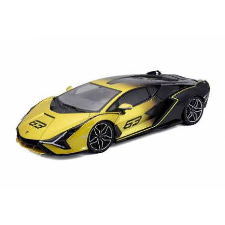 Macheta auto LAMBORGHINI SIAN FKP 37 Hybrid (2020) 1:18 galben/negru