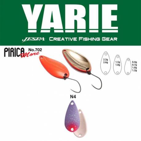 Lingurita oscilanta YARIE 702 Pirica More 2.2g, culoare N4 Night Purple