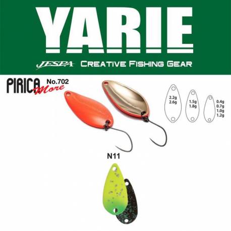 Lingurita oscilanta YARIE 702 Pirica More 2.2g, culoare N11 Nanohana