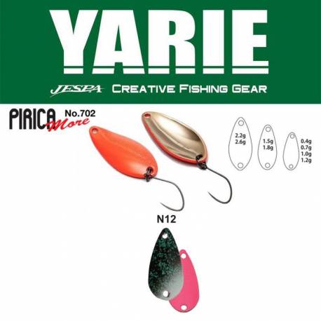 Lingurita oscilanta YARIE 702 Pirica More 2.2g, culoare N12 Slash Pink