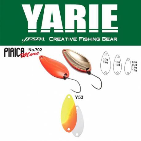 Lingurita osclianta YARIE 702 Pirica More 2.6g, culoare Y53 Lemon/Orange