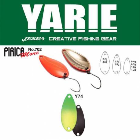 Lingurita osclianta YARIE 702 Pirica More 2.6g, culoare Y74 Green/Lemon