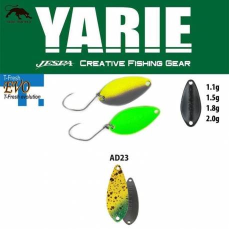 Lingurita oscilanta YARIE 710T T-Fresh Evo 2.0g, culoare AD23 Monkey Banana