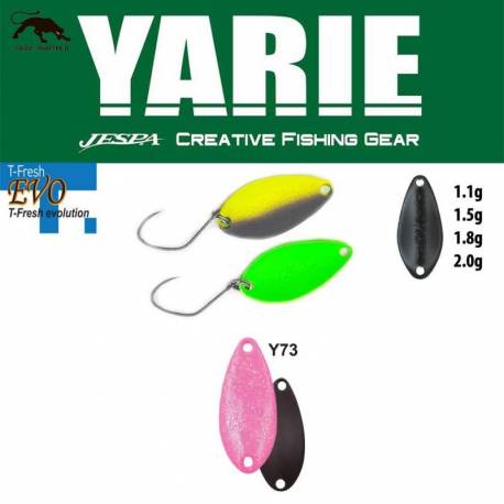 Lingurita oscilanta YARIE 710T T-Fresh Evo 2.0g, culoare Y73 Pink Holo