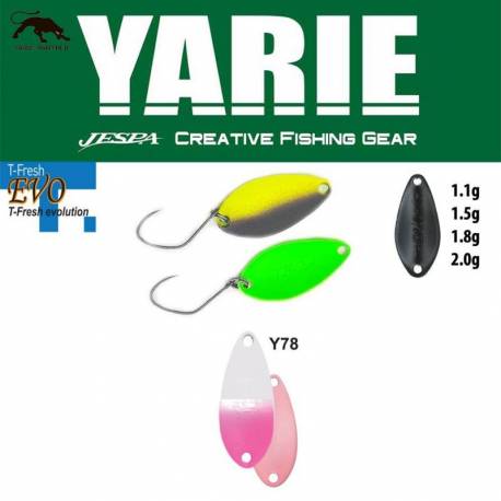 Lingurita oscilanta YARIE 710T T-Fresh Evo 2.0g, culoare Y78 Shiropino