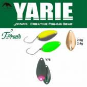 Lingurita oscilanta YARIE 708T T-Fresh 2.4g, culoare Y76 Olive/Pink Tail