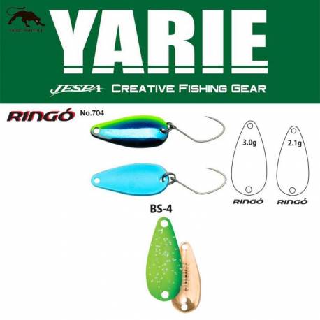 Lingurita oscilanta YARIE 704 Ringo 2.1g, culoare BS-4 Lime Glitter