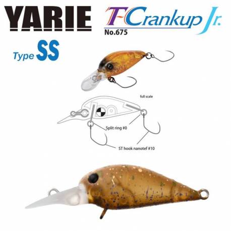 Vobler YARIE JESPA 675 T-Crankup JR Type SS 2.8mm, 2.1g, culoare C5 Mastupele