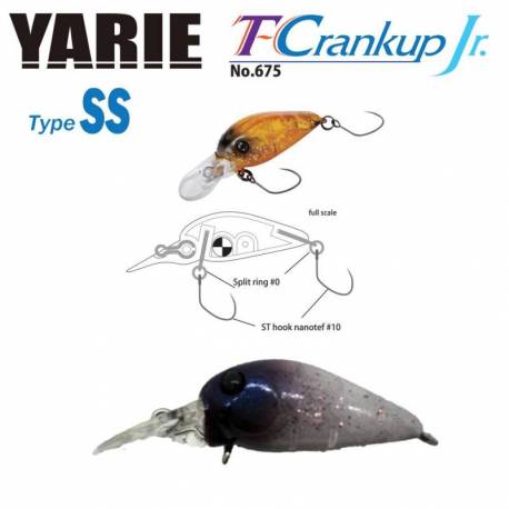 Vobler YARIE JESPA 675 T-Crankup JR Type SS 2.8mm, 2.1g, culoare C31 Variation