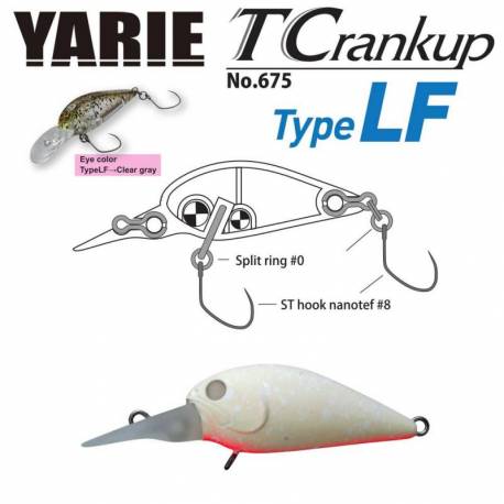 Vobler YARIE JESPA 675 T-Crankup Type LF 3.5cm, 2.6g, culoare C9 Yukimusume