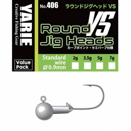 Jig YARIE JESPA 406 Round VS Semi Barb 1/0 5.0g, 10buc/plic