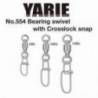 Agrafa ccrosslock cu vartej pe rulment YARIE 554 50lbs, 3buc/plic