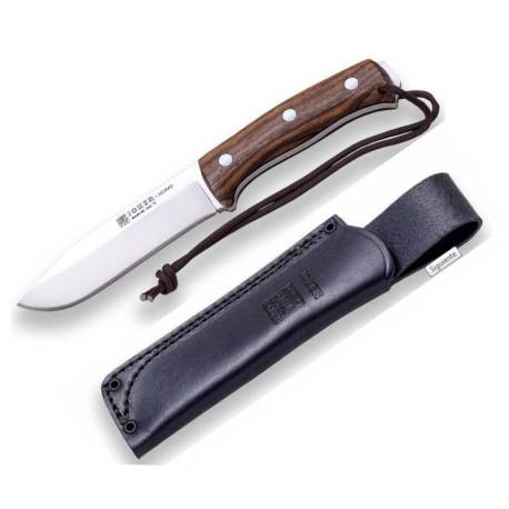 Cutit Joker Nomad lama otel inox, maner micarta, teaca piele