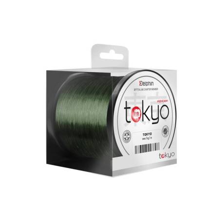 Fir monofilament DELPHIN TOKYO verde, 0.369mm, 22lbs, 600m