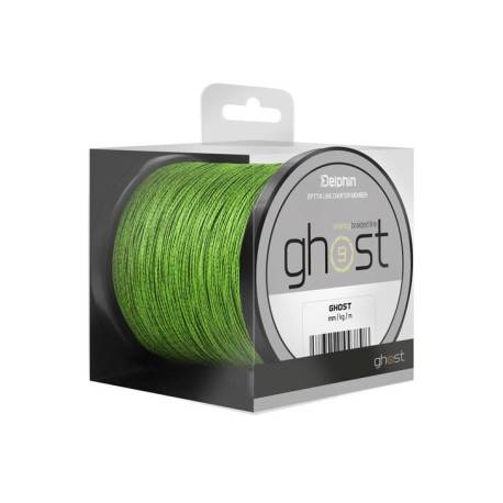 Fir textil DELPHIN Ghost 8+1 verde, 0.18mm, 20lbs, 200m