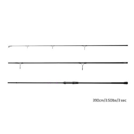 Lanseta DELPHIN Corsa Black Carp 3.90m, 3.50lbs, 3 tronsoane