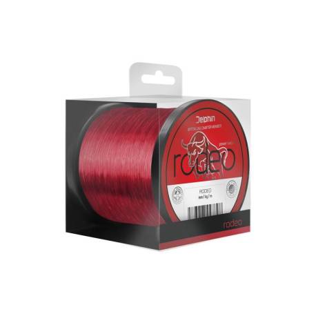 Fir monofilament DELPHIN Rodeo, rosu, 0.30mm, 17lbs, 600m