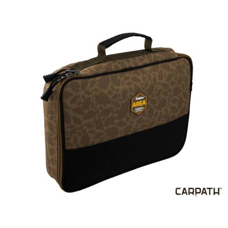 Geanta pescuit DELPHIN Area BUZZ Carpath Camuflaj, 37x25x7cm