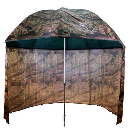 Umbrelă DELPHIN cu perete lateral extins 250cm, camo