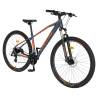 Bicicleta MTB-HT CARPAT C27/59AH, 24 viteze, roti 27.5", Negru/Portocaliu