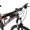 Bicicleta MTB-HT CARPAT C27/59AH, 24 viteze, roti 27.5", Negru/Portocaliu