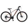 Bicicleta MTB-HT CARPAT C27/59AH, 24 viteze, roti 27.5", Negru/Portocaliu