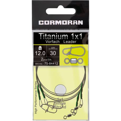 Struna CORMORAN Titanium 30cm, 12kg, 2 buc/plic