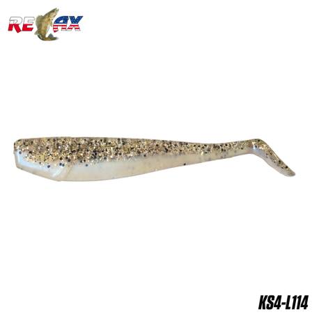 Naluci RELAX King Shad Laminated, 10cm, culoare L114, 4buc/plic