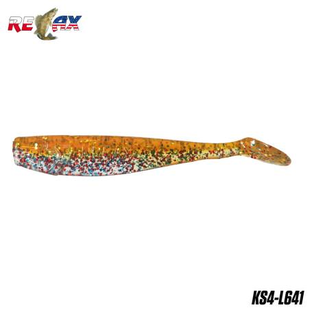 Naluci RELAX King Shad Laminated, 10cm, culoare L641, 4buc/plic