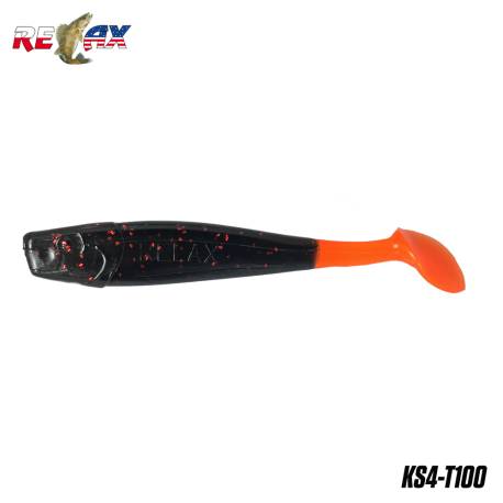 Naluci RELAX King Shad Tail, 10cm, culoare T100, 4buc/plic