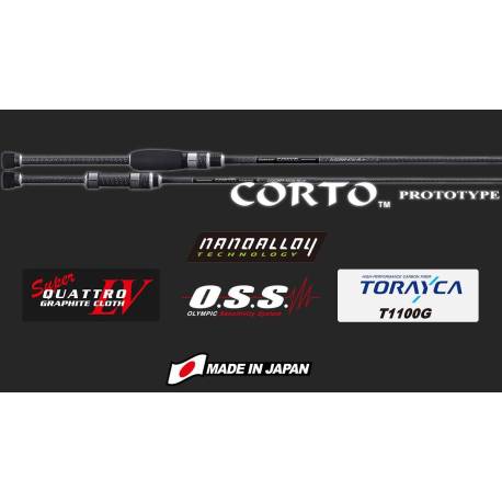 Lanseta GRAPHITELEADER Corto Prototype 22GCORPS-782ML-HS 2.34m, Fast, 20g, Medium Light, 2 tronsoane