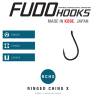 Carlige FUDO Ringed Chinu X (RCHX-BN) nr.1/0, BN-Black Nickel, 6buc/plic