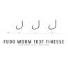 Carlige FUDO Worm 103F Finesse Nr.4, 11buc/plic