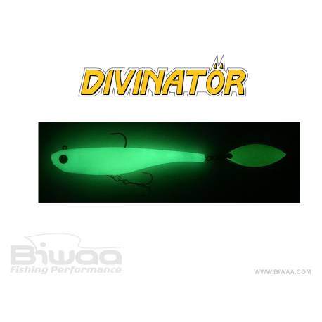 Swimbait BIWAA Divinator Junior 18cm, 35g, culoare 104 UV Super Glow