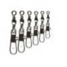 Agrafa intelock cu vartej barrel MUSTAD Nr.8, 13kg, 10buc/plic