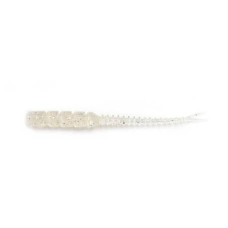 Vierme MUSTAD Aji Micro Bachi 5cm, culoare Clear Rainbow Glitter, 15buc/plic