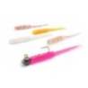 Vierme MUSTAD Aji Micro Bachi 5cm, culoare UV Clear Pink, 15buc/plic