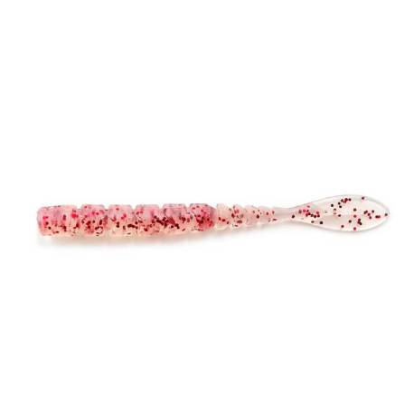 Vierme MUSTAD Aji Micro Fla 5 cm, culoare Clear Red Glitter, 15buc/plic