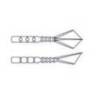 Vierme MUSTAD Aji Micro Hila 4.3cm, Clear Silver Glitter, 12buc/plic