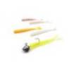 Vierme MUSTAD Aji Micro Pilo 5cm, UV Clear Chartreuse, 15 buc/plic