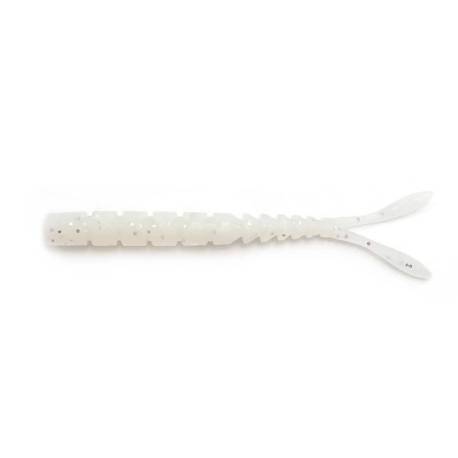 Vierme MUSTAD Aji Micro Pilo 5cm, White Glow Glitter, 15 buc/plic