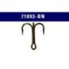 Ancora tripla MUSTAD 71893BN Nr.1, Black Nickel, 25buc/plic