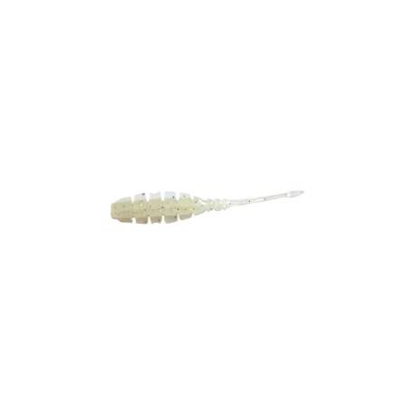 Vierme MUSTAD Aji Micro NAF 5cm, culoare White Glow Glitter