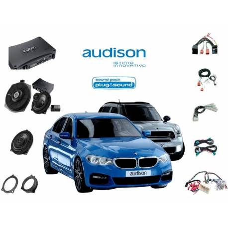 Pachet difuzoare auto dedicate AUDISON Hi-Fi BMW, amplificator AP 8.9 BIT