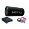 Pachet subwoofer auto HERTZ DST 30.3B + amplificator HERTZ HCP 2 + kit de cabluri complet